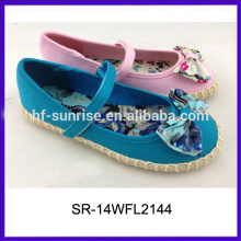 SR-14WFL2144 beautiful girls hemp rope shoes kids girls dress shoe kids shoes wholesale
